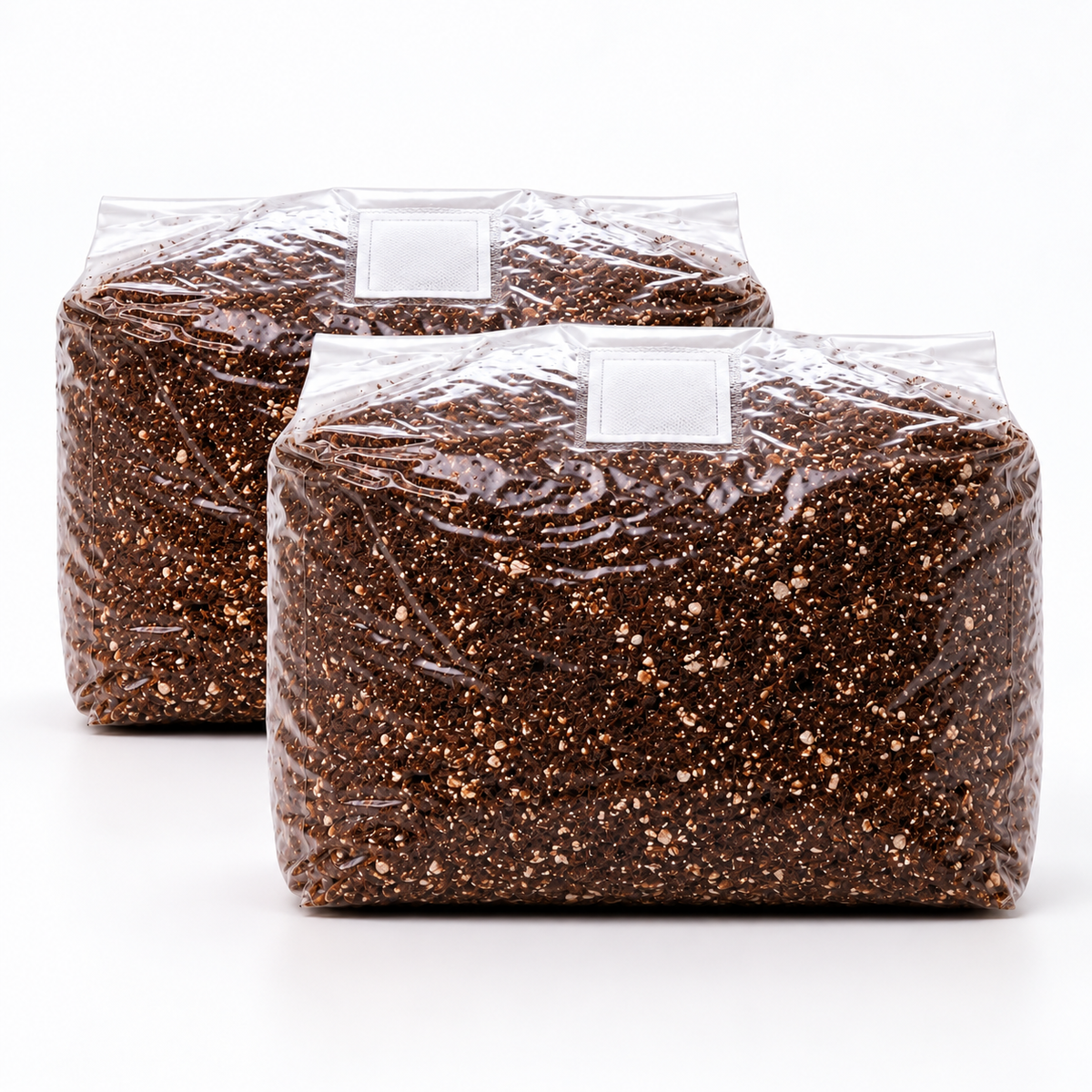 Two 5lb bags of CVG mushroom substrate